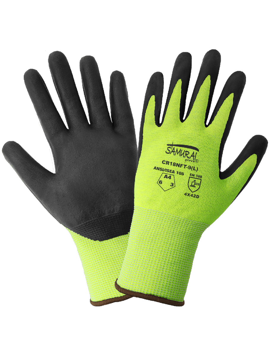 Samurai High Visibility 18 Gauge, ANSI Grade Level Cut