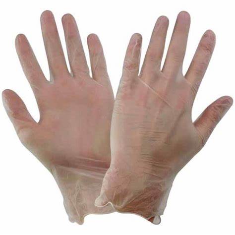 Disposable Powder Free Industrial Grade Vinyl Gloves - Clear