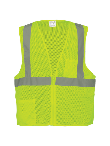 FrogWear® HV High-Visibility Lightweight Mesh Polyester Safety Vest