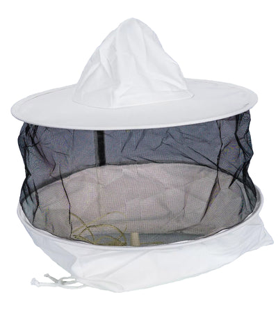 Round Bee Veil with Hat and Drawstring