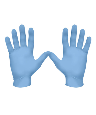 Disposable - Biodegradable Powder Free Nitrile Gloves - Blue