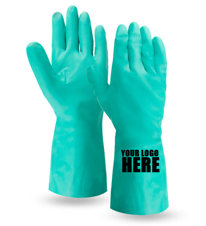 Pesticide Resistant Flocked Nitrile Gloves