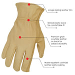 Premium Water Repellent Cowhide Gloves