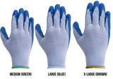 Blue/Grey Palm Dipped Gloves