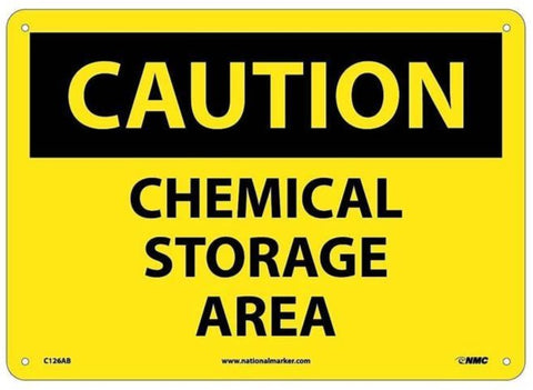 Caution - Chemical Storage Area Sign