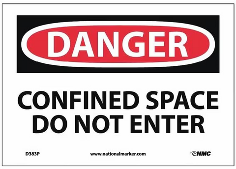 Danger - Confined Space, Do Not Enter Sign