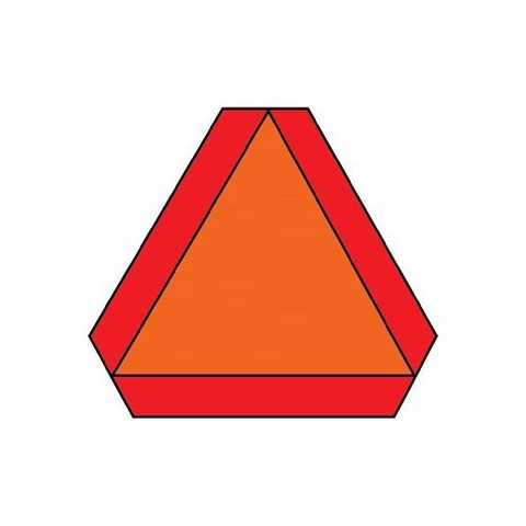 Slow Moving Vehicle Vinyl Sign