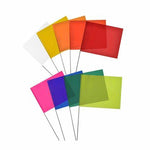 Presco High Visibility Marking Flags, PVC Staff 30"-50/Bundle