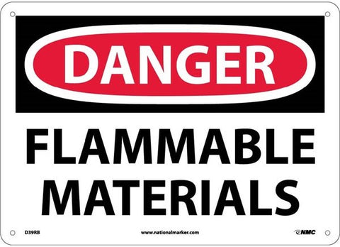 Danger - Flammable Materials Sign