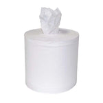 2 ply white center pull towel
