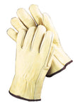 Radnor√•√Ç Large Pearl Gray 14" Shoulder Split Cowhide Cotton Sock Lined Welders Gloves With Wing Thumb