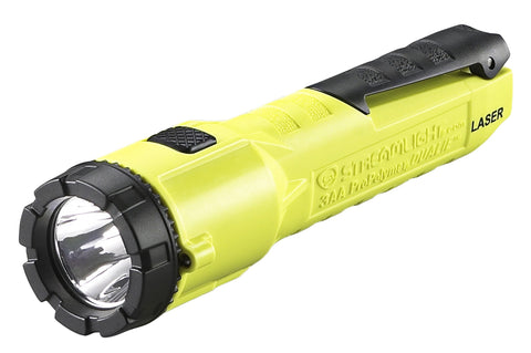 3AA ProPolymer Dualie Laser with 3 "AA" alkaline batteries. Clam - Yellow