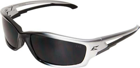 eyewear kazbek series silver black smoke lens