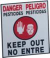 WPS Pesticide Field Signs, Standard 14x16
