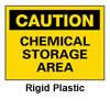 Caution - Chemical Storage Area Sign, 10"x14"