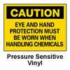 Caution - Eye and Hand Protection
