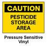 Caution - Pesticide Storage Area Sign, 10"x14"
