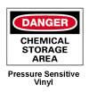 Danger - Chemical Storage Area Sign, 10"x14"