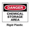 Danger - Chemical Storage Area Sign, 10"x14"