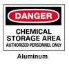 Danger - Chemical Storage, Authorized Personnel Sign