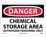 Danger - Chemical Storage, Authorized Personnel Sign