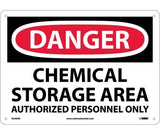 Danger - Chemical, Authorized Sign, 10"x14"