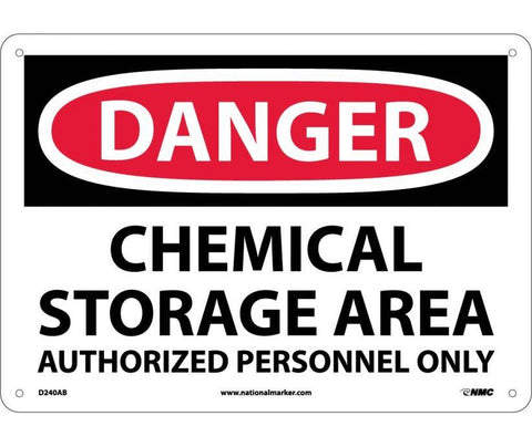 Danger - Chemical, Authorized Sign