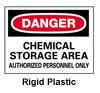 Danger - Chemical Storage, Authorized Personnel Sign