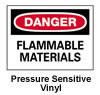 Danger - Flammable Materials Sign