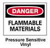 Danger - Flammable Materials Sign