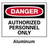 Danger - Authorized Personnel Only Sign, 10"x14"